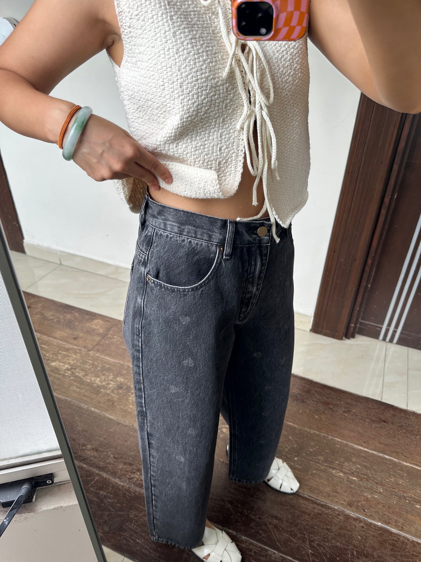 JEANS BLACK HEART