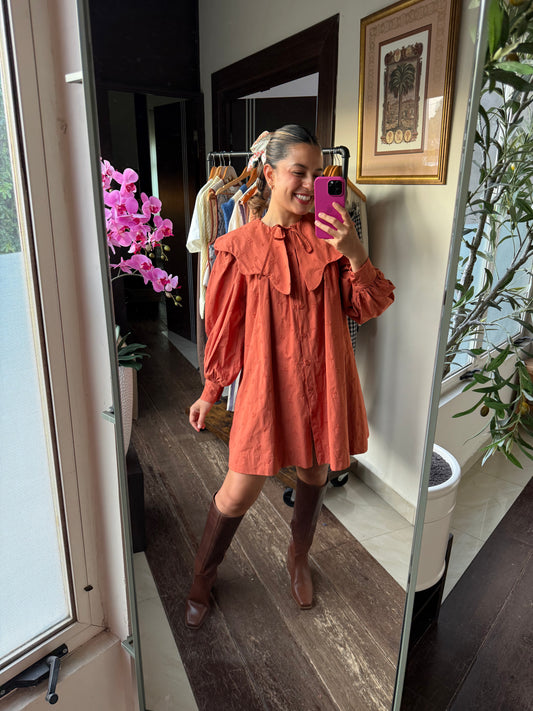 VESTIDO TERRACOTA
